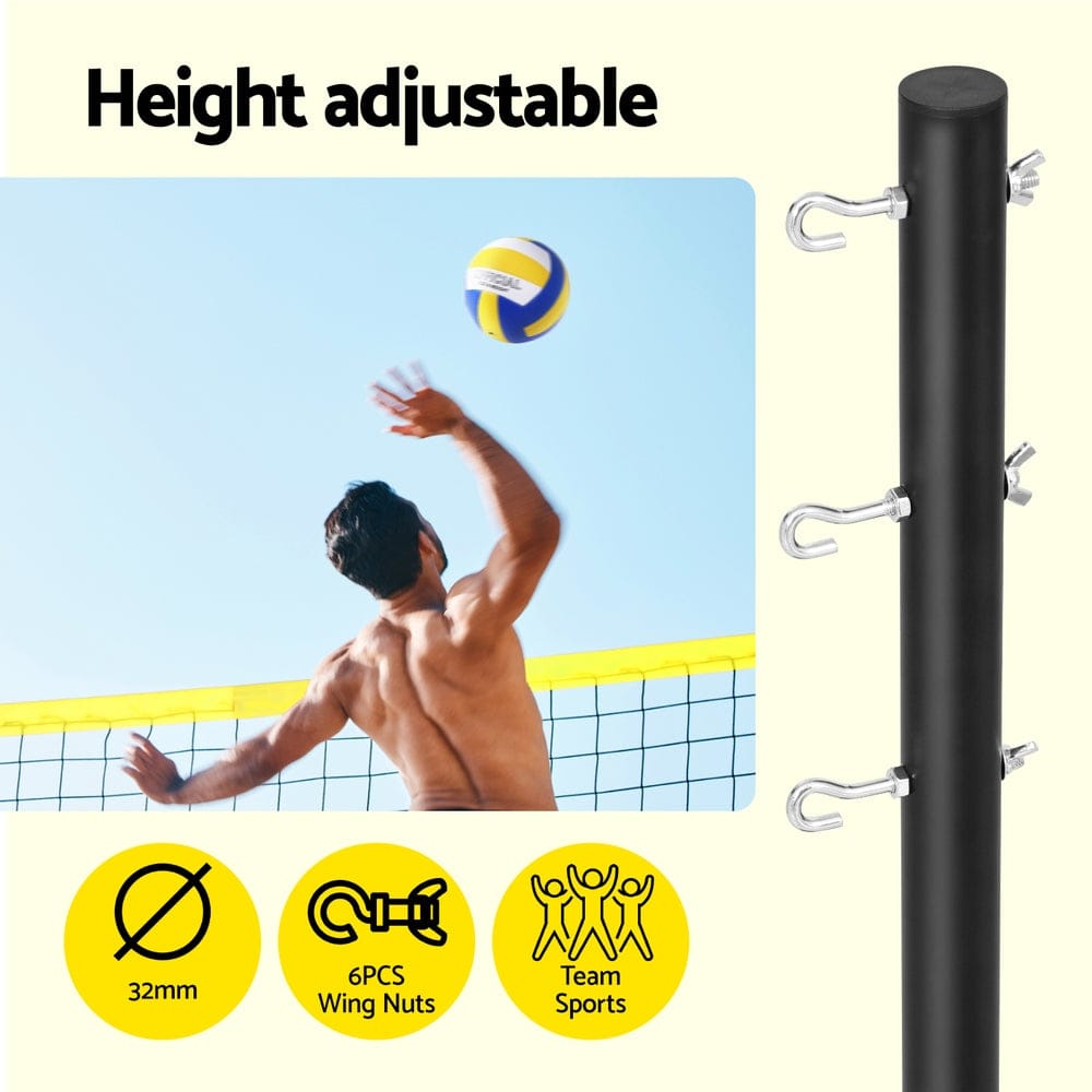 Everfit 9M Portable Volleyball & Badminton Net Set - SportZone.co.nz