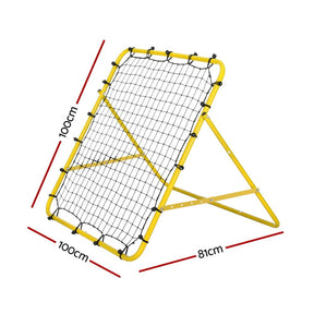 Everfit Baseball Soccer Net Rebounder Football Goal Net Sports Training Aid Yellow - SportZone.co.nz