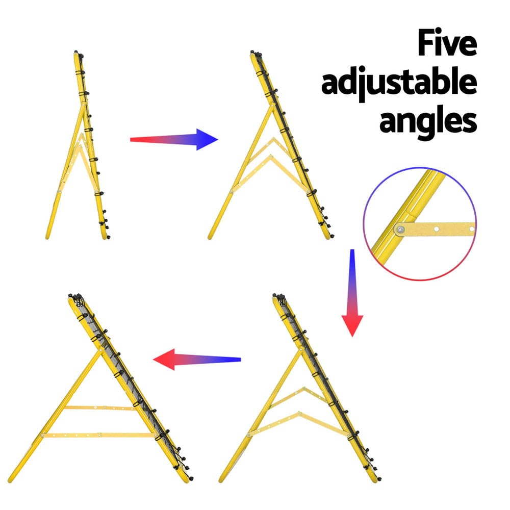 Everfit Baseball Soccer Net Rebounder Football Goal Net Sports Training Aid Yellow - SportZone.co.nz