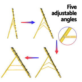 Everfit Baseball Soccer Net Rebounder Football Goal Net Sports Training Aid Yellow - SportZone.co.nz