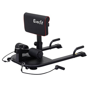 Everfit Deep Sissy Squat Weight Bench Adjustable Leg Extension Strength Training - SportZone.co.nz