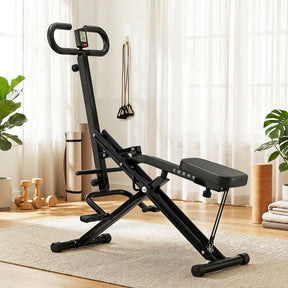 Everfit Foldable Squat Machine Deep Squat Rowing Machine 5 Adjustable Seat Home Gym - SportZone.co.nz