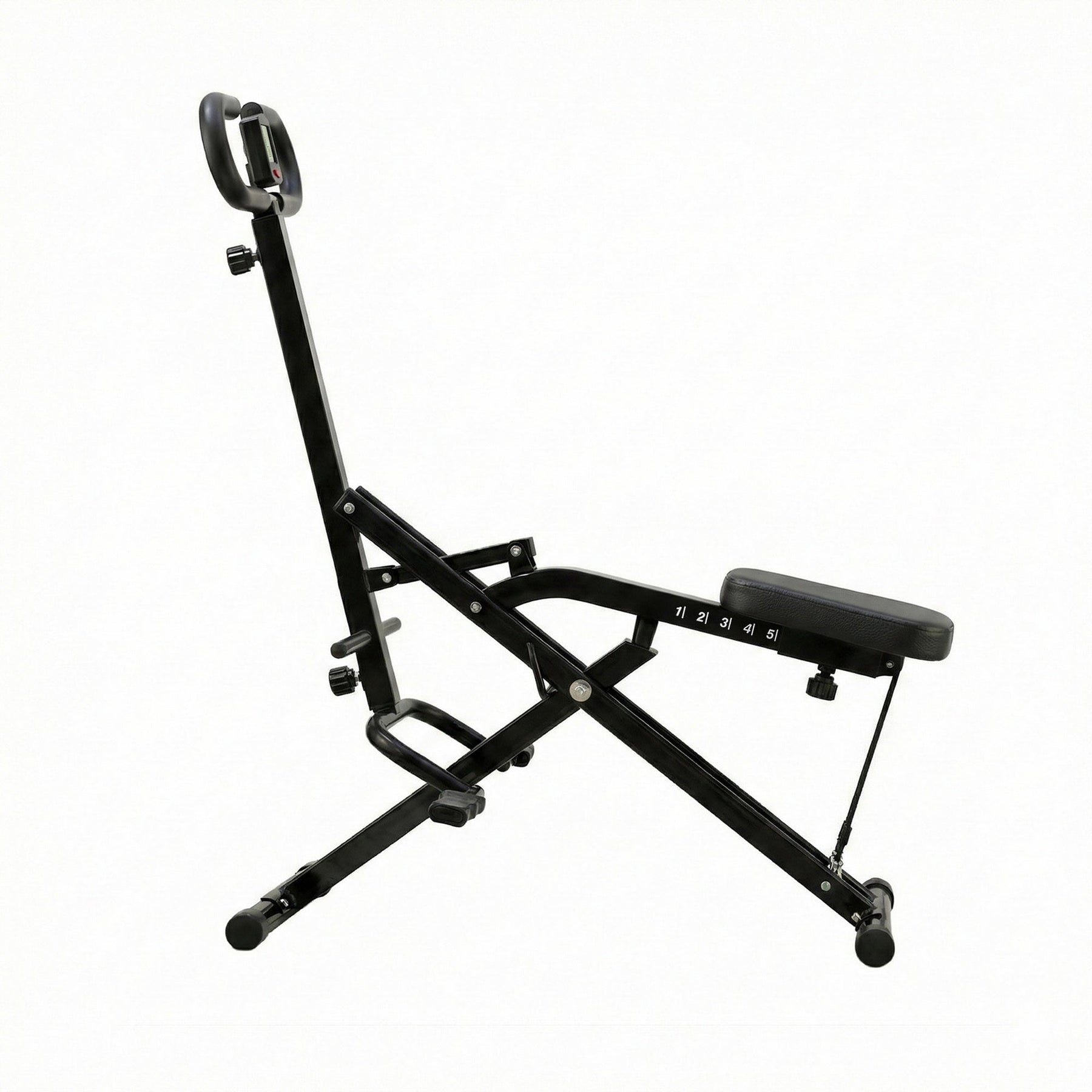 Everfit Foldable Squat Machine Deep Squat Rowing Machine 5 Adjustable Seat Home Gym - SportZone.co.nz