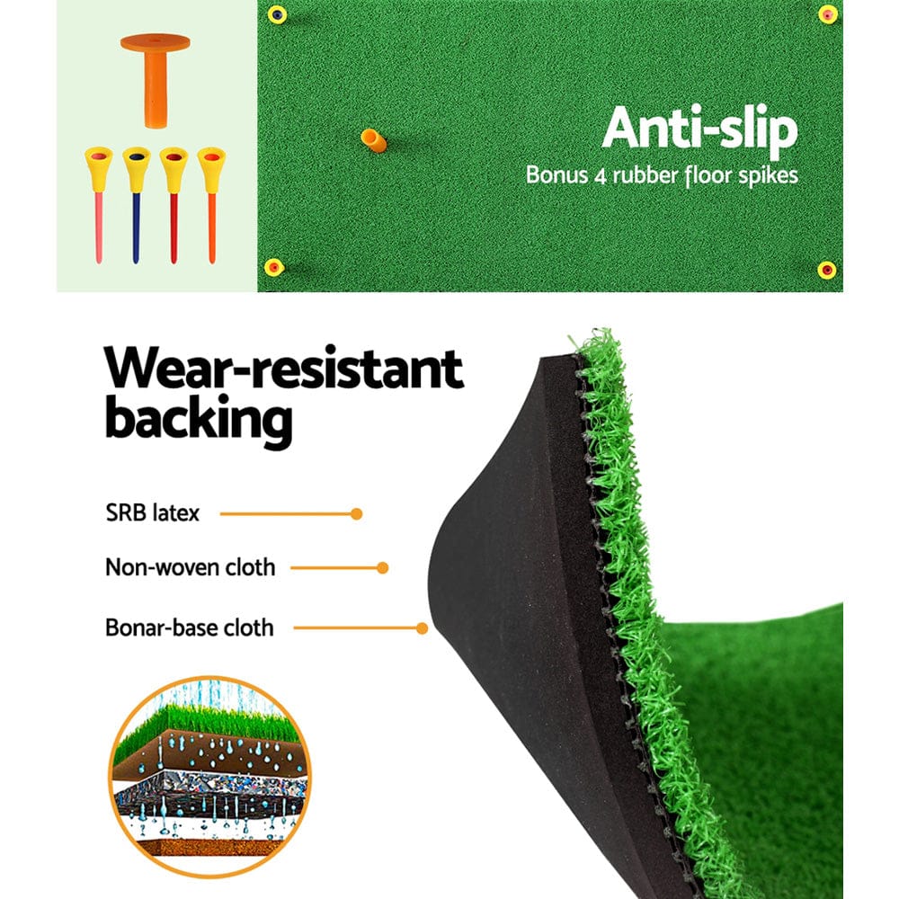 Everfit Golf Hitting Mat Portable Driving Range Practice Training Aid 60x30cm - SportZone.co.nz