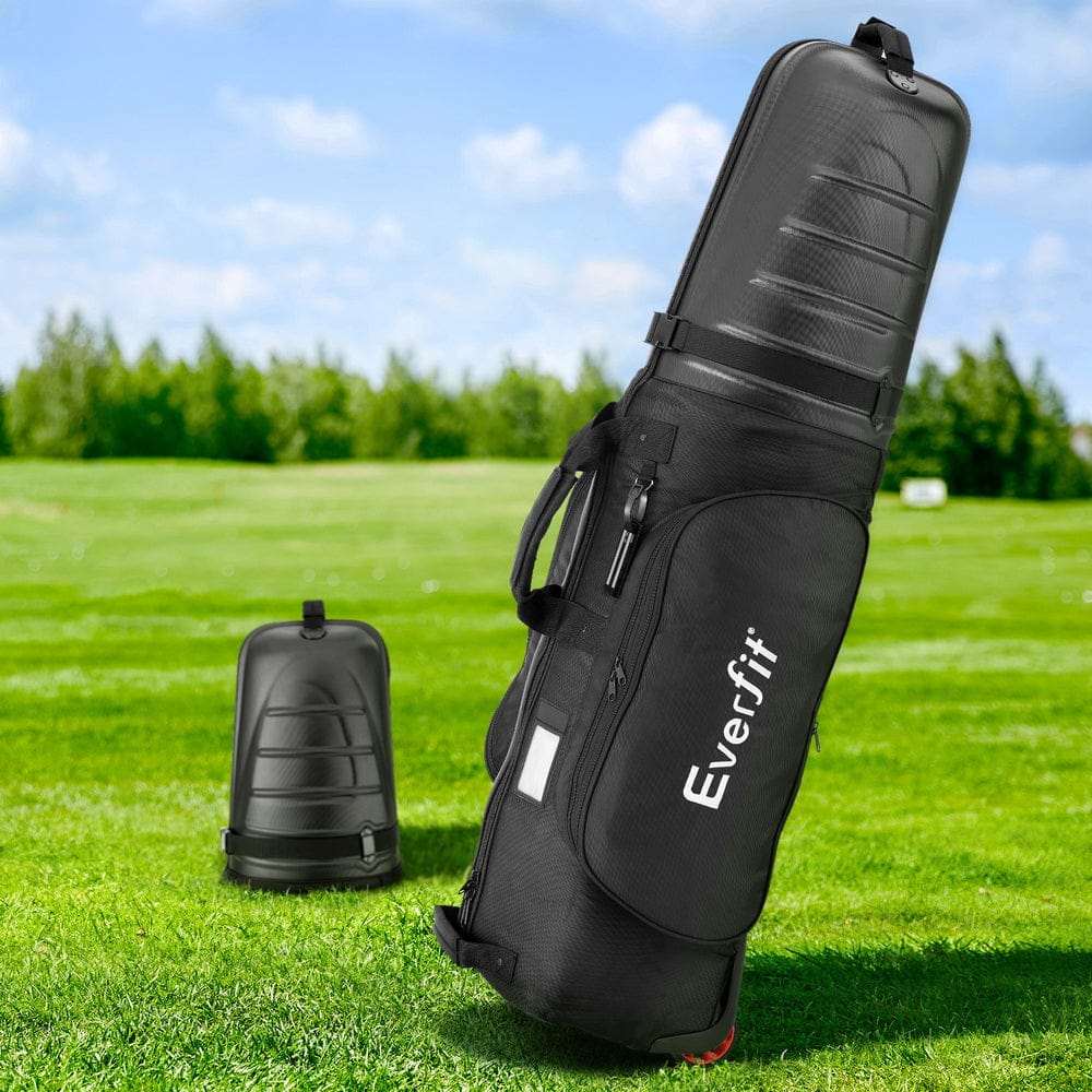 Everfit Golf Travel Bags for Airlines with Wheels Golf Clubs Hard Case Foldable - SportZone.co.nz