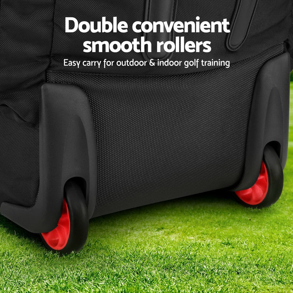 Everfit Golf Travel Bags for Airlines with Wheels Golf Clubs Hard Case Foldable - SportZone.co.nz