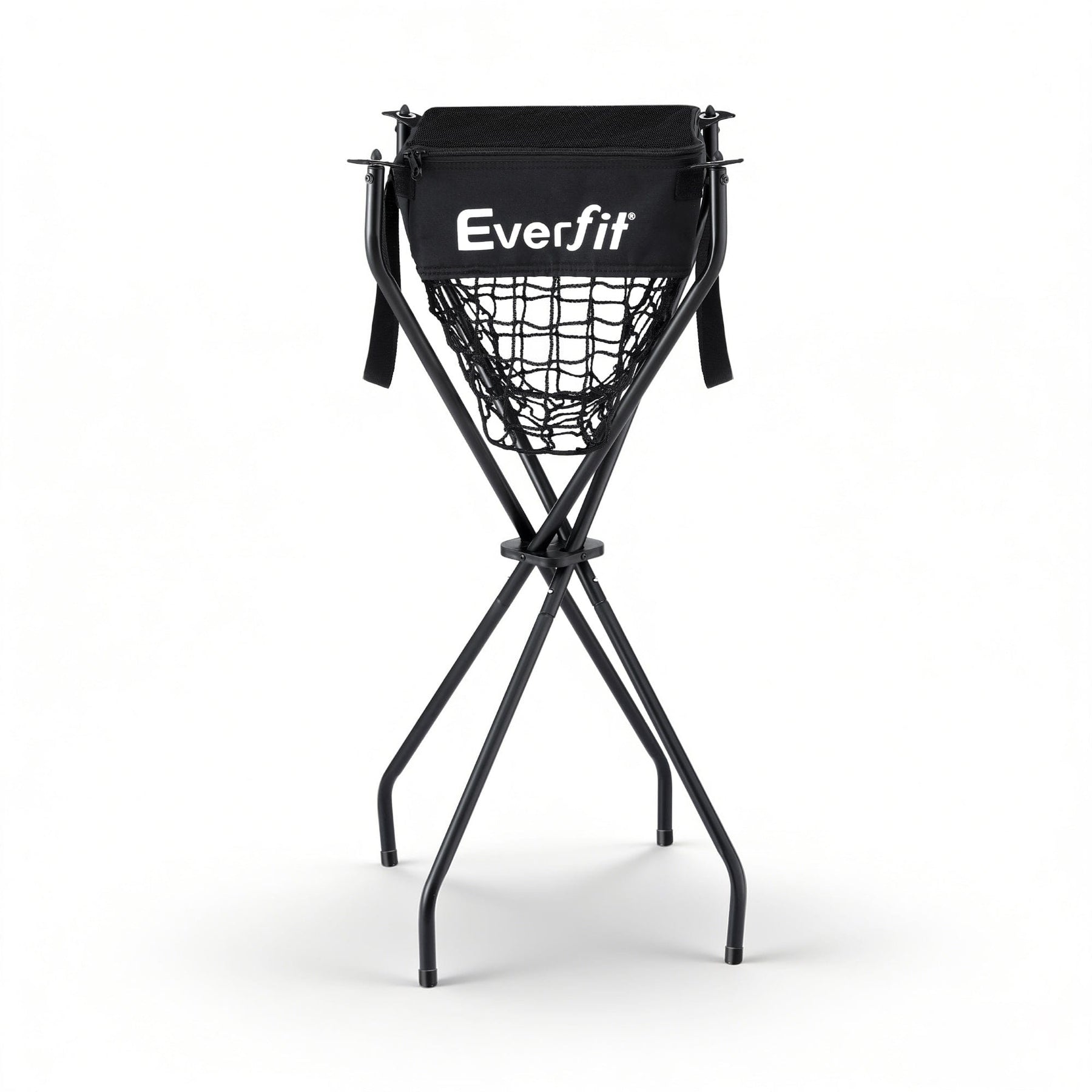 Everfit Portable Ball Cart Foldable Pickleball Tennis Baseball Softball - SportZone.co.nz