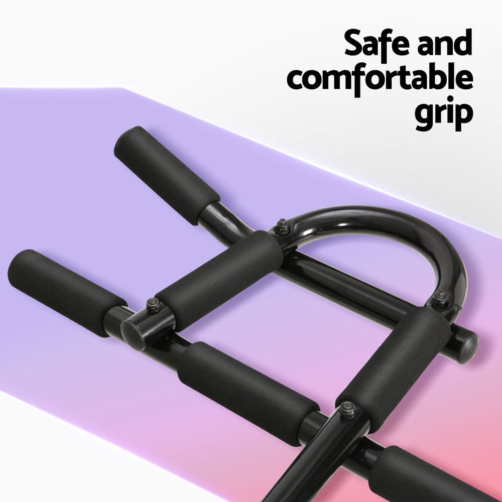 Everfit Pull Up Bar 104CM Doorway Chin Up Horizontal Bar Gym - SportZone.co.nz