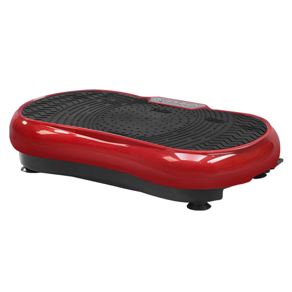 Everfit Vibration Machine Platform Resistance Rope Home Fitness Dark Red - SportZone.co.nz