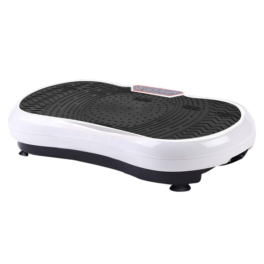 Everfit Vibration Machine Platform Vibrator Resistance Rope Home Fitness White - SportZone.co.nz