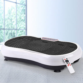 Everfit Vibration Machine Platform Vibrator Resistance Rope Home Fitness White - SportZone.co.nz