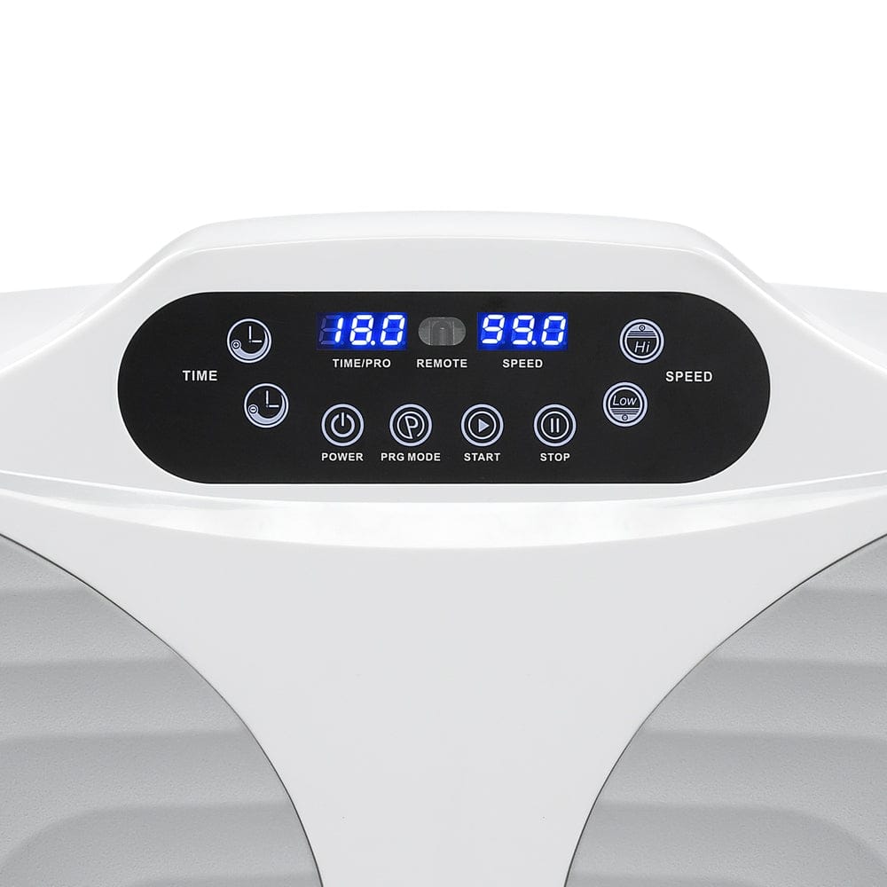 Everfit Vibration Machine Vertical Rhythm Platform Resistance Rope Home Workout - SportZone.co.nz