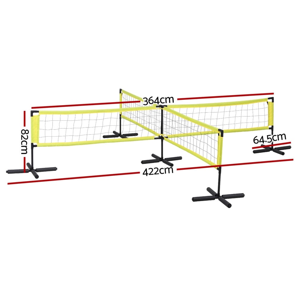 Everfit Water Volleyball Net Set Portable Swimming Pool Nets Game 4 Anchor Bags - SportZone.co.nz
