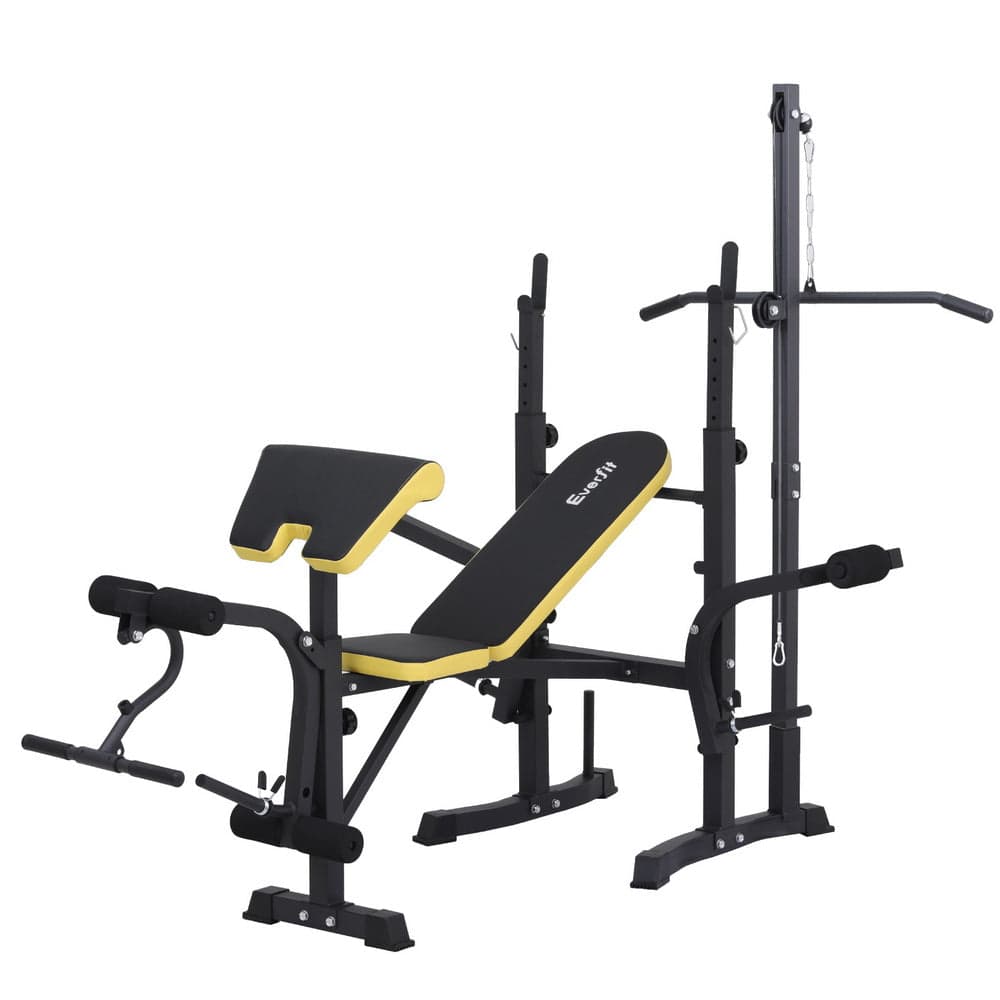 Everfit Weight Bench 14in1 Press Multi - Station Fitness Home Gym Equipment - SportZone.co.nz