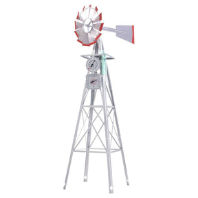 Garden Windmill 6FT 186cm Metal Ornaments Outdoor Decor Ornamental Wind Will - SportZone.co.nz