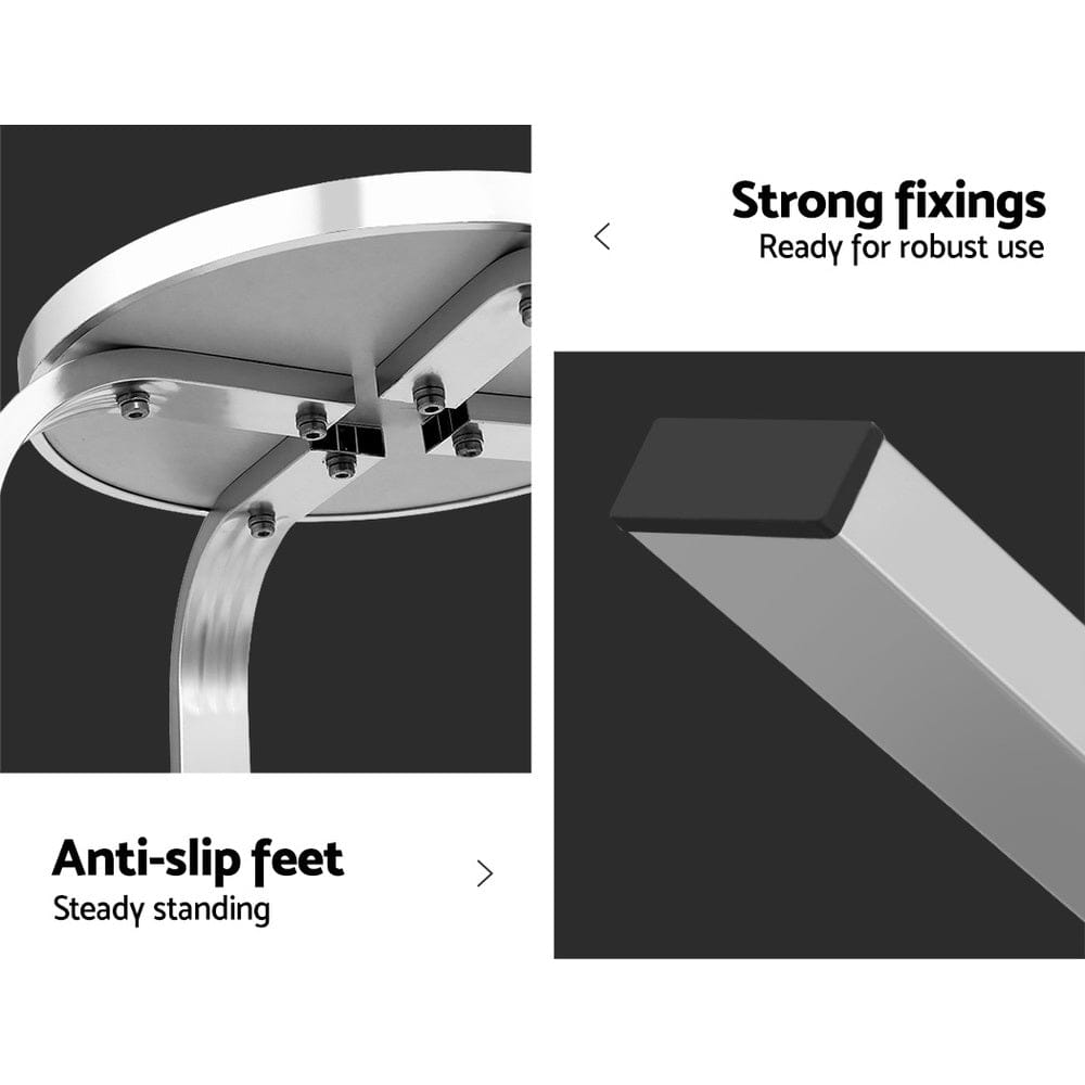 Gardeon 2x Outdoor Bar Stools Aluminum - SportZone.co.nz