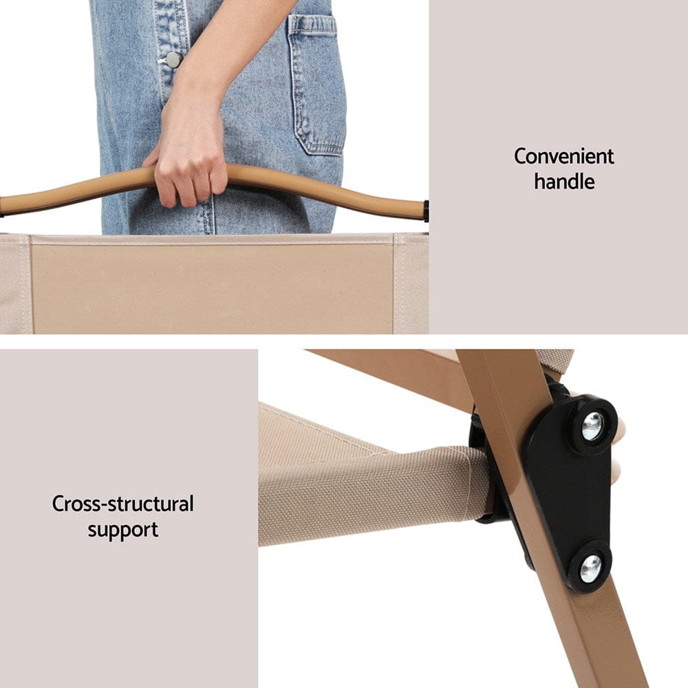 Gardeon Outdoor Camping Chairs Portable Folding Beach Chair Patio Furniture - SportZone.co.nz