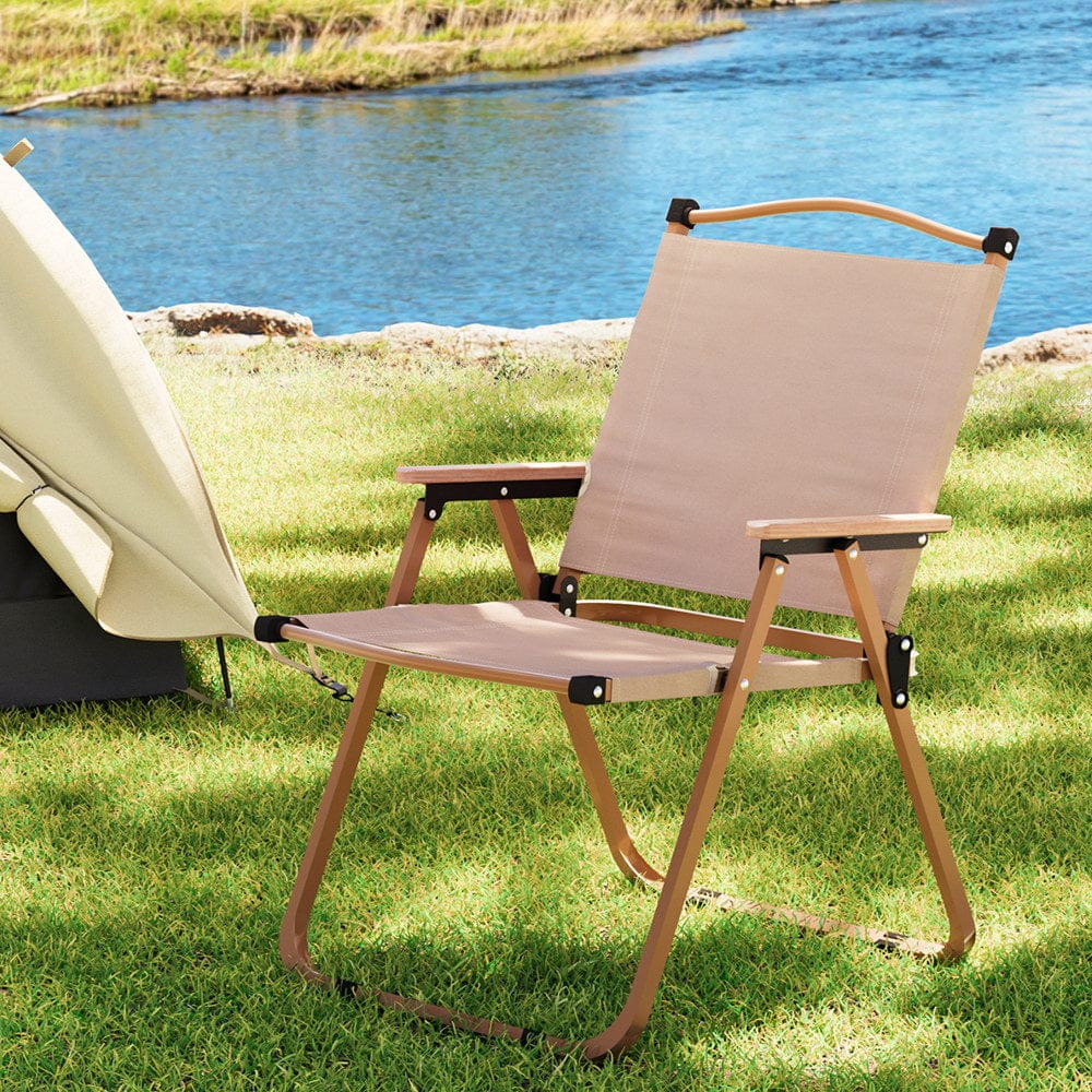 Gardeon Outdoor Camping Chairs Portable Folding Beach Chair Patio Furniture - SportZone.co.nz