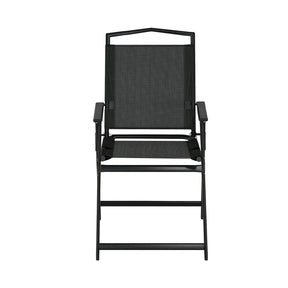 Gardeon Outdoor Chairs Portable Folding Camping Chair Steel Patio Furniture - SportZone.co.nz