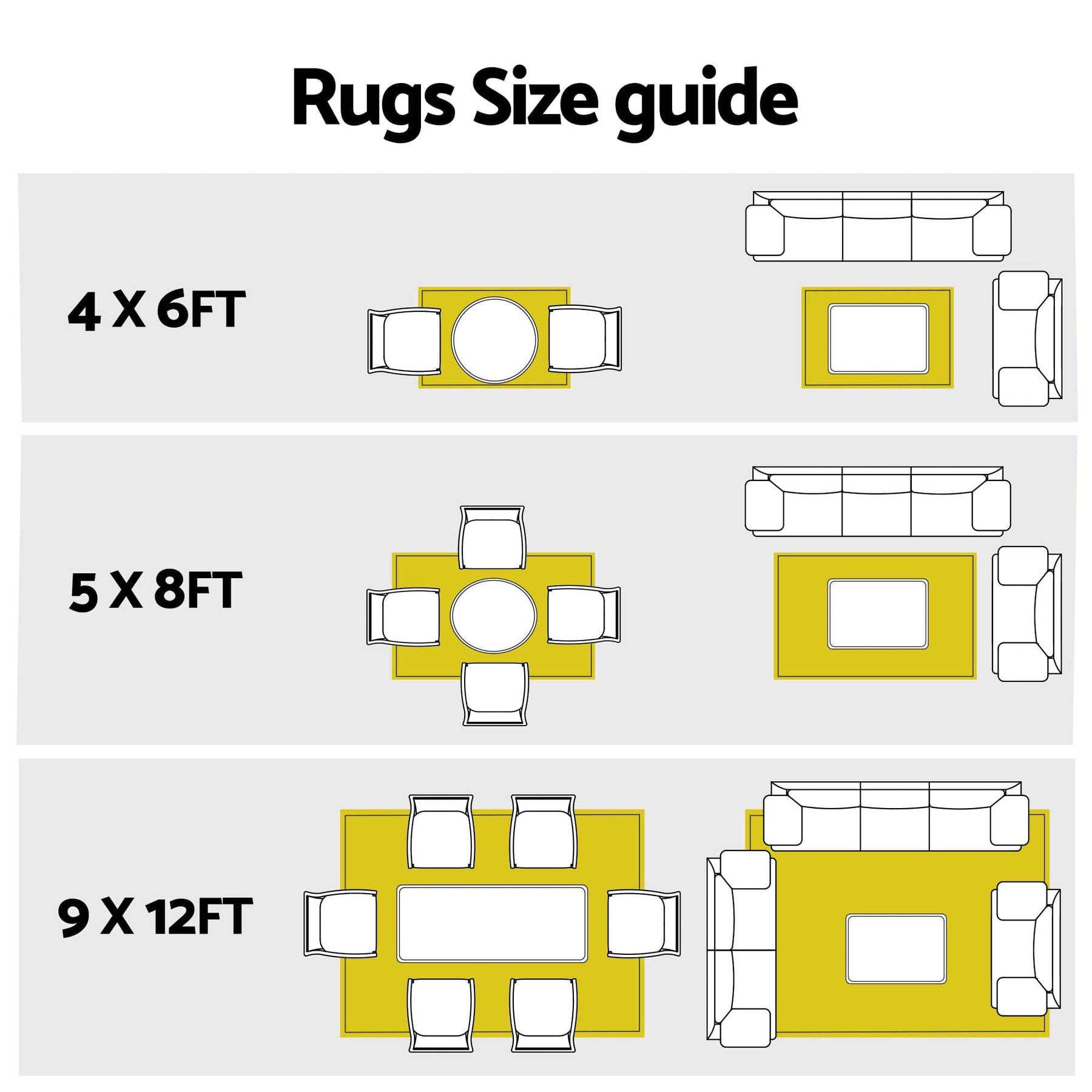 Gardeon Outdoor Rugs 274x366cm Large Carpet Reversible Area Mat PP Dual - Sided Patio Rug - SportZone.co.nz