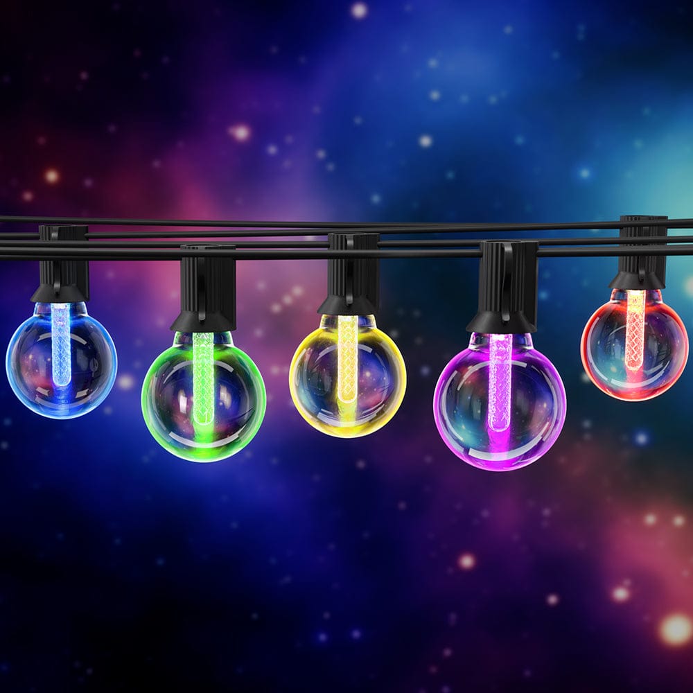Gardeon Smart Festoon Lights Outdoor Waterproof RGB LED String Light WiFi APP - SportZone.co.nz
