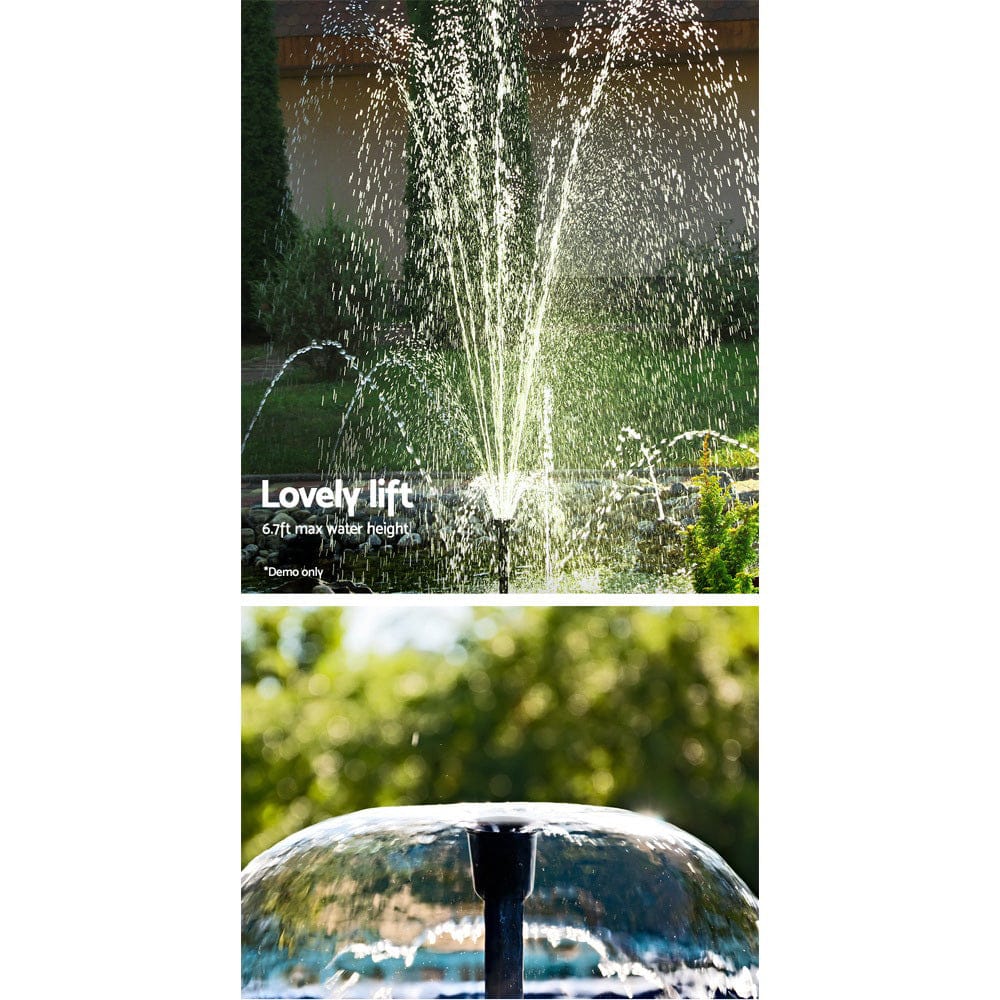 Gardeon Solar Pond Pump Submersible Water Fountain Kit 6.6FT - SportZone.co.nz
