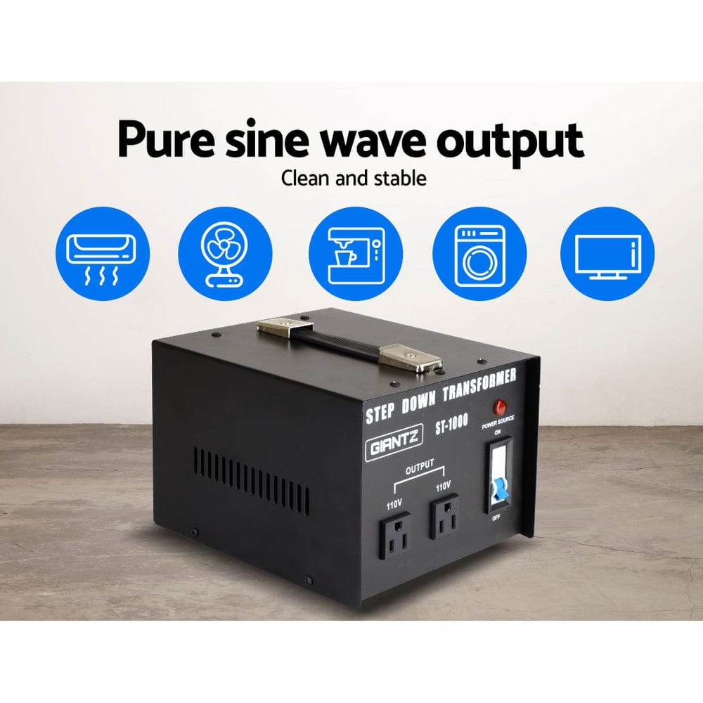 Giantz 1000 Watt Step Down Transformer - SportZone.co.nz