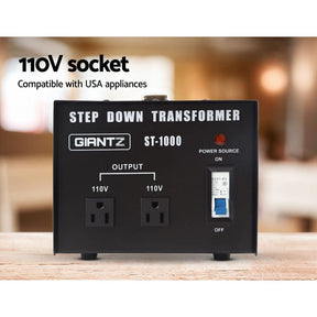 Giantz 1000 Watt Step Down Transformer - SportZone.co.nz