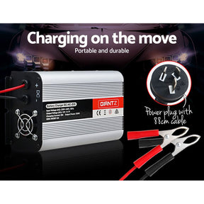 Giantz 12V 20A Car Battery Charger Inverter 20 Amp ATV 4WD Boat Caravan - SportZone.co.nz