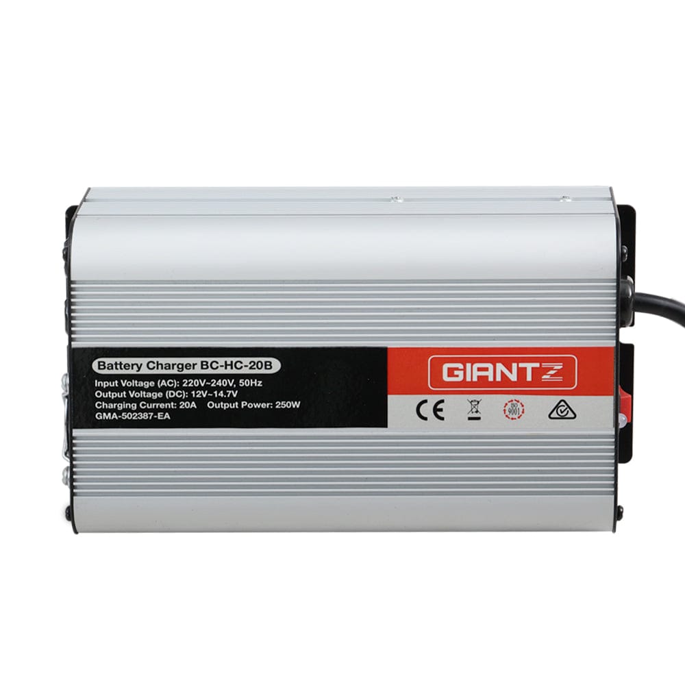 Giantz 12V 20A Car Battery Charger Inverter 20 Amp ATV 4WD Boat Caravan - SportZone.co.nz