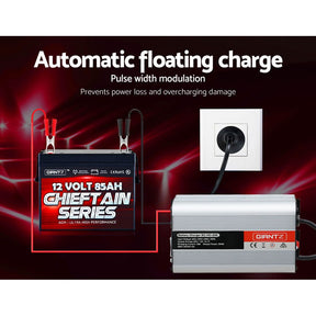 Giantz 12V 20A Car Battery Charger Inverter 20 Amp ATV 4WD Boat Caravan - SportZone.co.nz