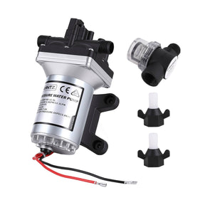 Giantz 12V DC Water Pump, 11.3LPM 55PSI 3 GPM Self - Priming RV Water Pressure Pump with Automatic Pressure Switch, for RV Marine Camping Yacht Garden Fresh Water Diaphragm, 2088 - 554 - 144 Replacement - SportZone.co.nz
