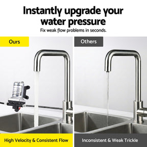 Giantz 12V DC Water Pump, 11.3LPM 55PSI 3 GPM Self - Priming RV Water Pressure Pump with Automatic Pressure Switch, for RV Marine Camping Yacht Garden Fresh Water Diaphragm, 2088 - 554 - 144 Replacement - SportZone.co.nz