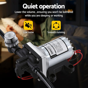 Giantz 12V DC Water Pump, 11.3LPM 55PSI 3 GPM Self - Priming RV Water Pressure Pump with Automatic Pressure Switch, for RV Marine Camping Yacht Garden Fresh Water Diaphragm, 2088 - 554 - 144 Replacement - SportZone.co.nz