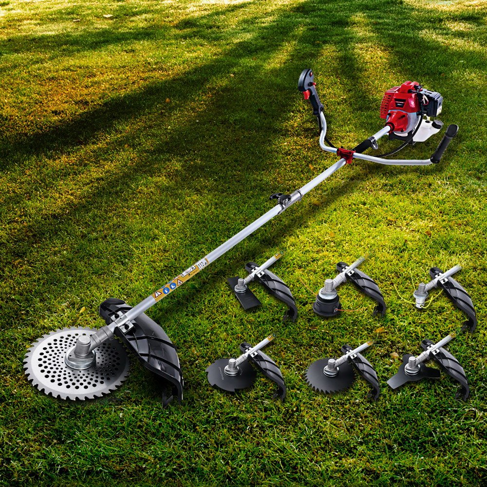 Giantz 2 Stroke Pole Chainsaw Petrol Hedge Trimmer Tree Pruner 7 In 1 - SportZone.co.nz