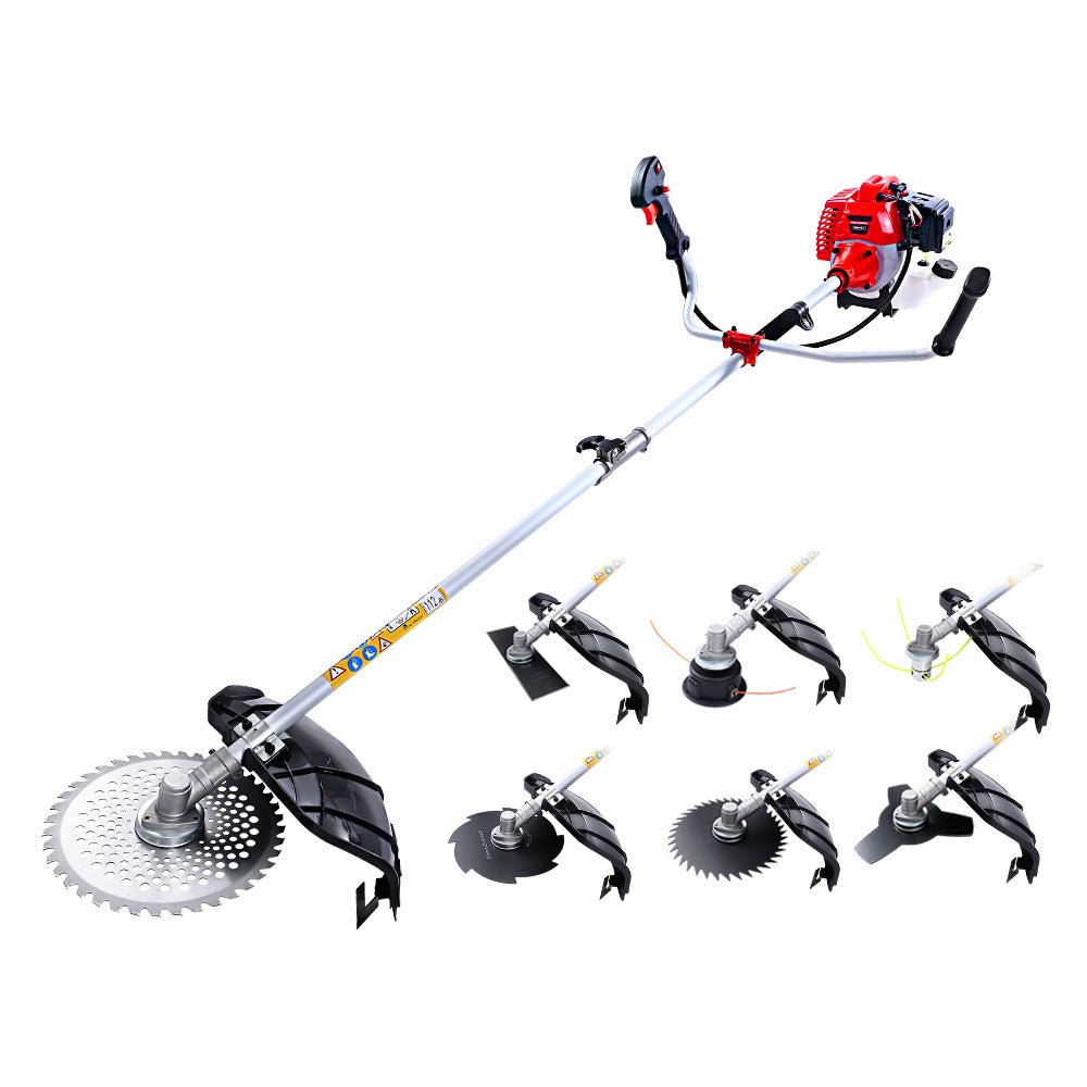 Giantz 2 Stroke Pole Chainsaw Petrol Hedge Trimmer Tree Pruner 7 In 1 - SportZone.co.nz