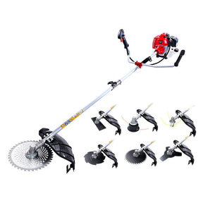 Giantz 2 Stroke Pole Chainsaw Petrol Hedge Trimmer Tree Pruner 7 In 1 - SportZone.co.nz