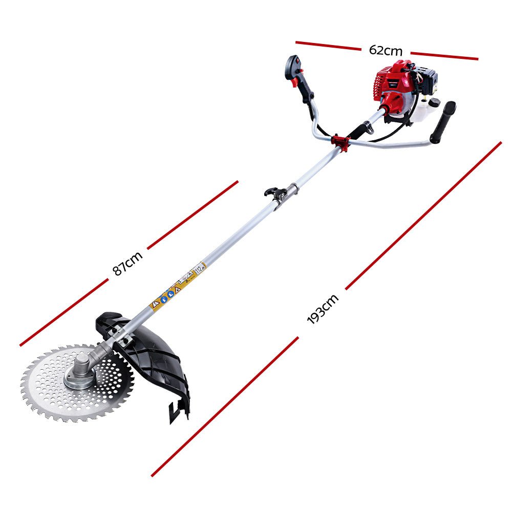 Giantz 2 Stroke Pole Chainsaw Petrol Hedge Trimmer Tree Pruner 7 In 1 - SportZone.co.nz