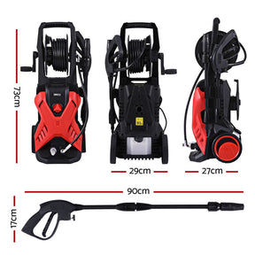 Giantz 2400PSI High Pressure Washer Electric Water Cleaner Pump 10M Jet Hose Gurney - SportZone.co.nz