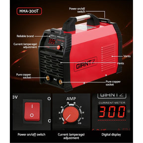 Giantz 300Amp Inverter Welder MMA ARC iGBT DC Gas Welding Machine Stick Portable - SportZone.co.nz