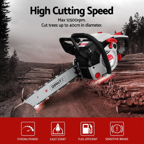 Giantz 42CC Petrol Chainsaw 16” | Powerful & Durable - SportZone.co.nz
