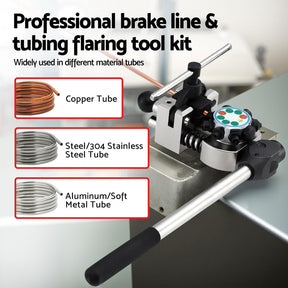 Giantz 45° Brake Line Flaring Tool Kit for 3/16" - 3/8" Tubing with Cutter - SportZone.co.nz