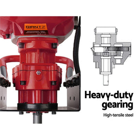 Giantz 66CC Post Hole Digger 200mm Petrol Drill Extension Auger Bits - SportZone.co.nz