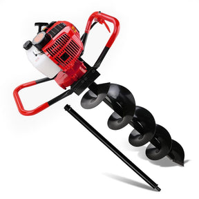 Giantz 66CC Post Hole Digger 200mm Petrol Drill Extension Auger Bits - SportZone.co.nz