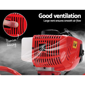 Giantz 66CC Post Hole Digger 300mm Petrol Drill Extension Auger Bits - SportZone.co.nz