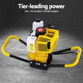 Giantz 74CC Post Hole Digger 300mm Petrol Drill Auger Extension Bits - SportZone.co.nz