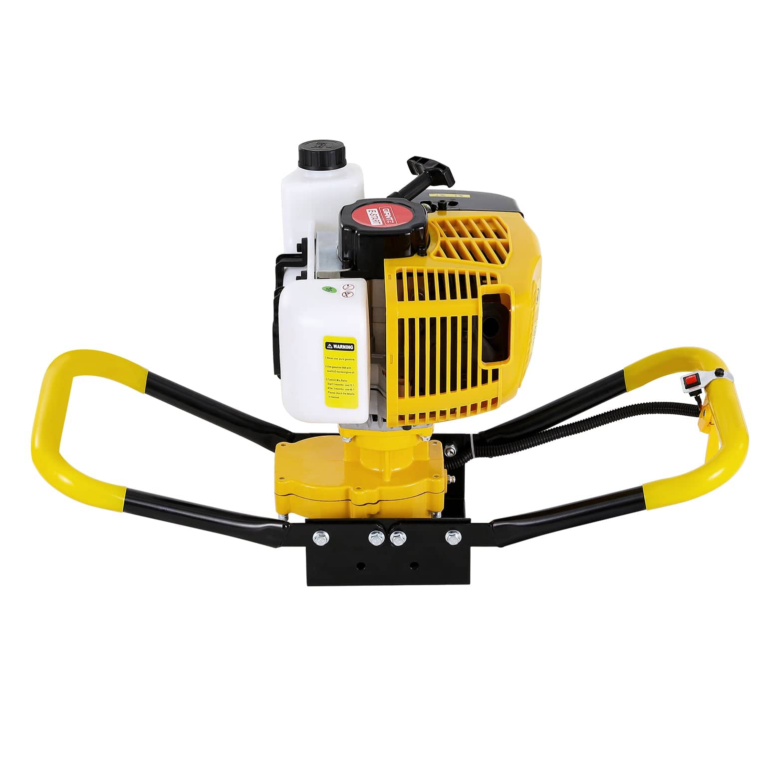 Giantz 74CC Post Hole Digger Motor Only Petrol Engine Yellow - SportZone.co.nz