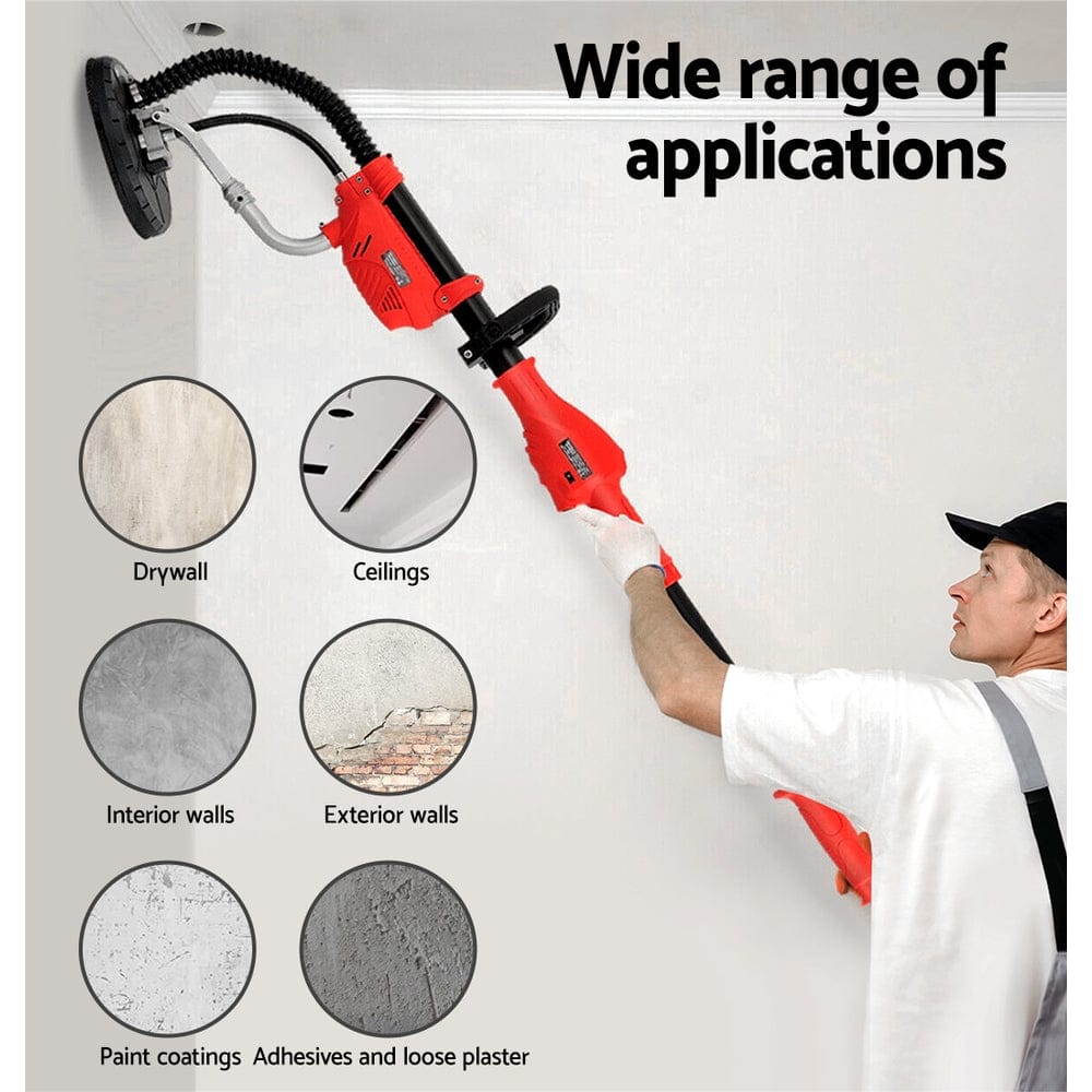 Giantz 800W Drywall Sander Plaster Wall Board Dust - SportZone.co.nz