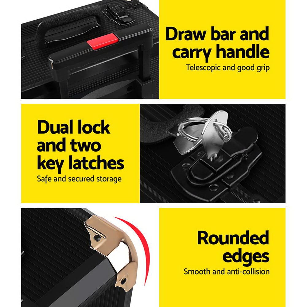 Giantz 816pcs Tool Kit Trolley Case Mechanics Box Toolbox Portable DIY Set - SportZone.co.nz