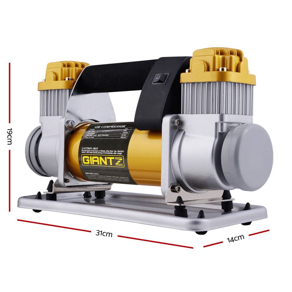 Giantz Air Compressor 12V 4x4 Tyre 200L/MIN Deflator Inflator Car Truck Portable - SportZone.co.nz